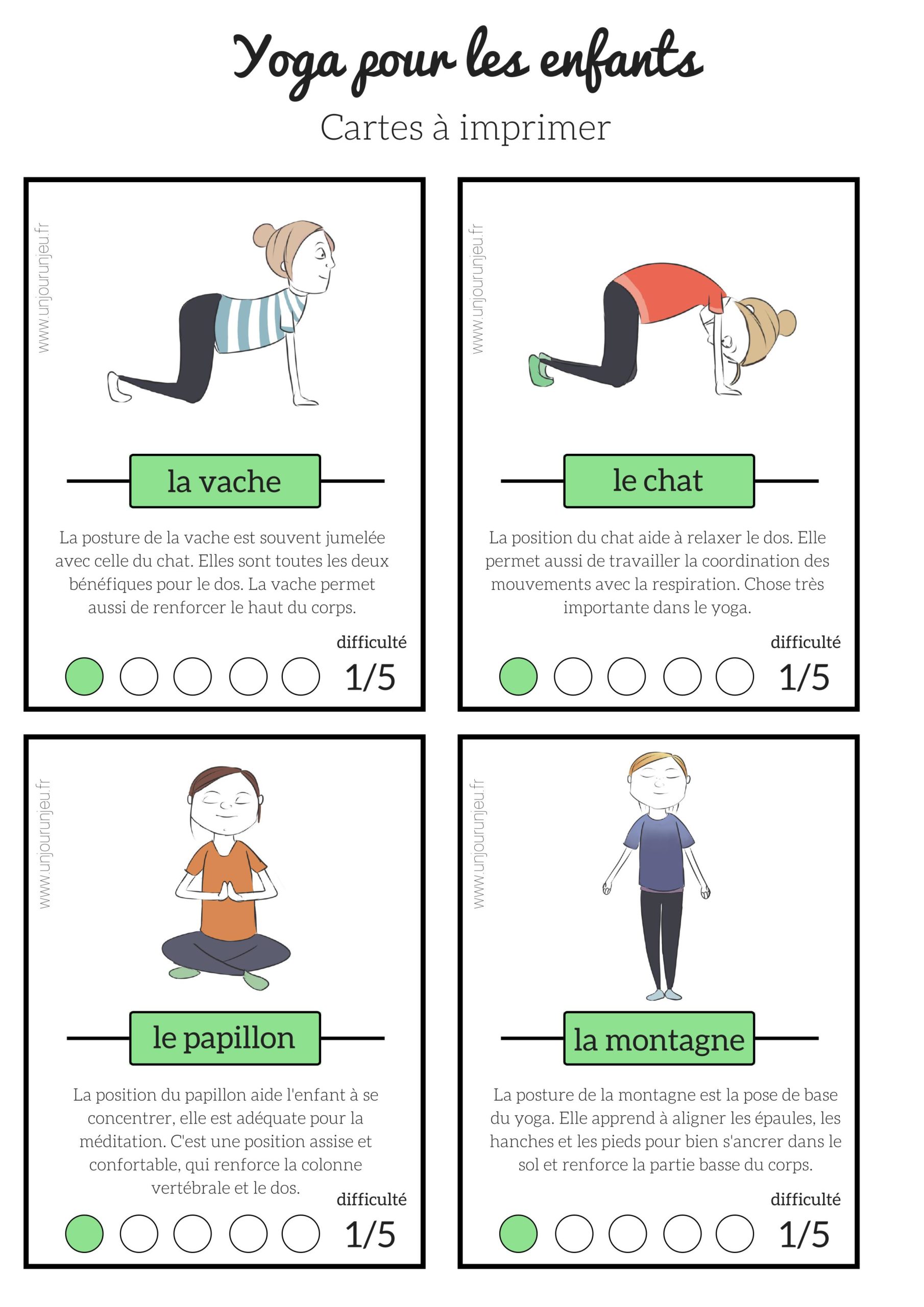 Activité du jour : cartes de yoga – IME du GPEAJH